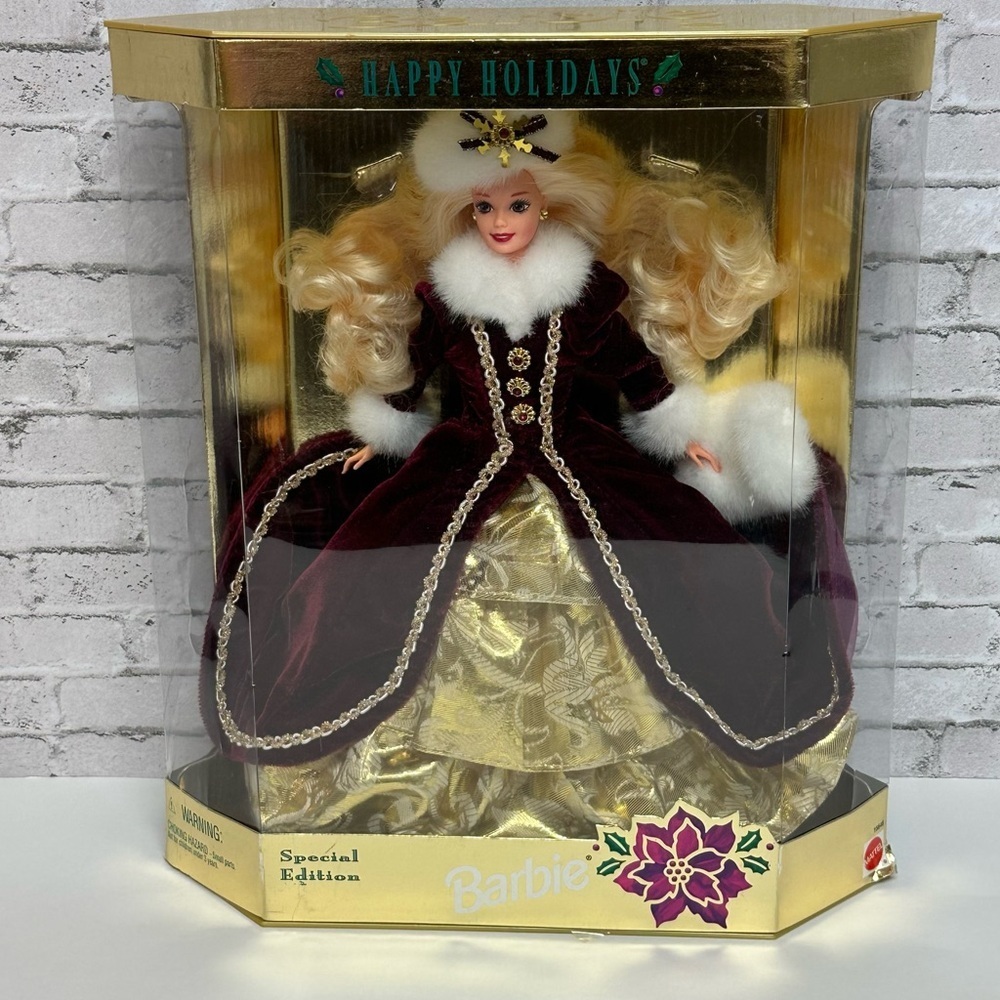 Barbie Happy Holidays Doll 1996 Special Edition Vintage 15646 Blonde In Box